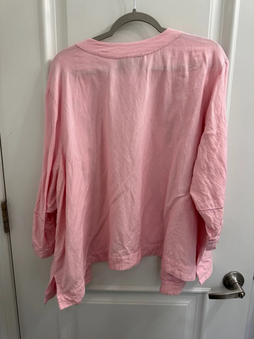 Bob Mackie Pink Linen Cutwork Jacket - Picture 6 of 6
